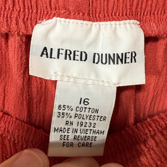 Alfred Dunner 3-Piece Outfit Set Vintage Orange Top Skirt Pants 20W, 16W, 16W - Picture 7 of 11